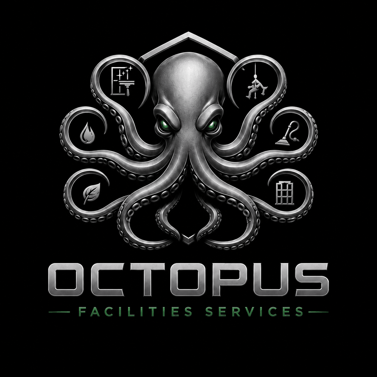 Octopus Facilities Services logo — commercial facility maintenance Ontario